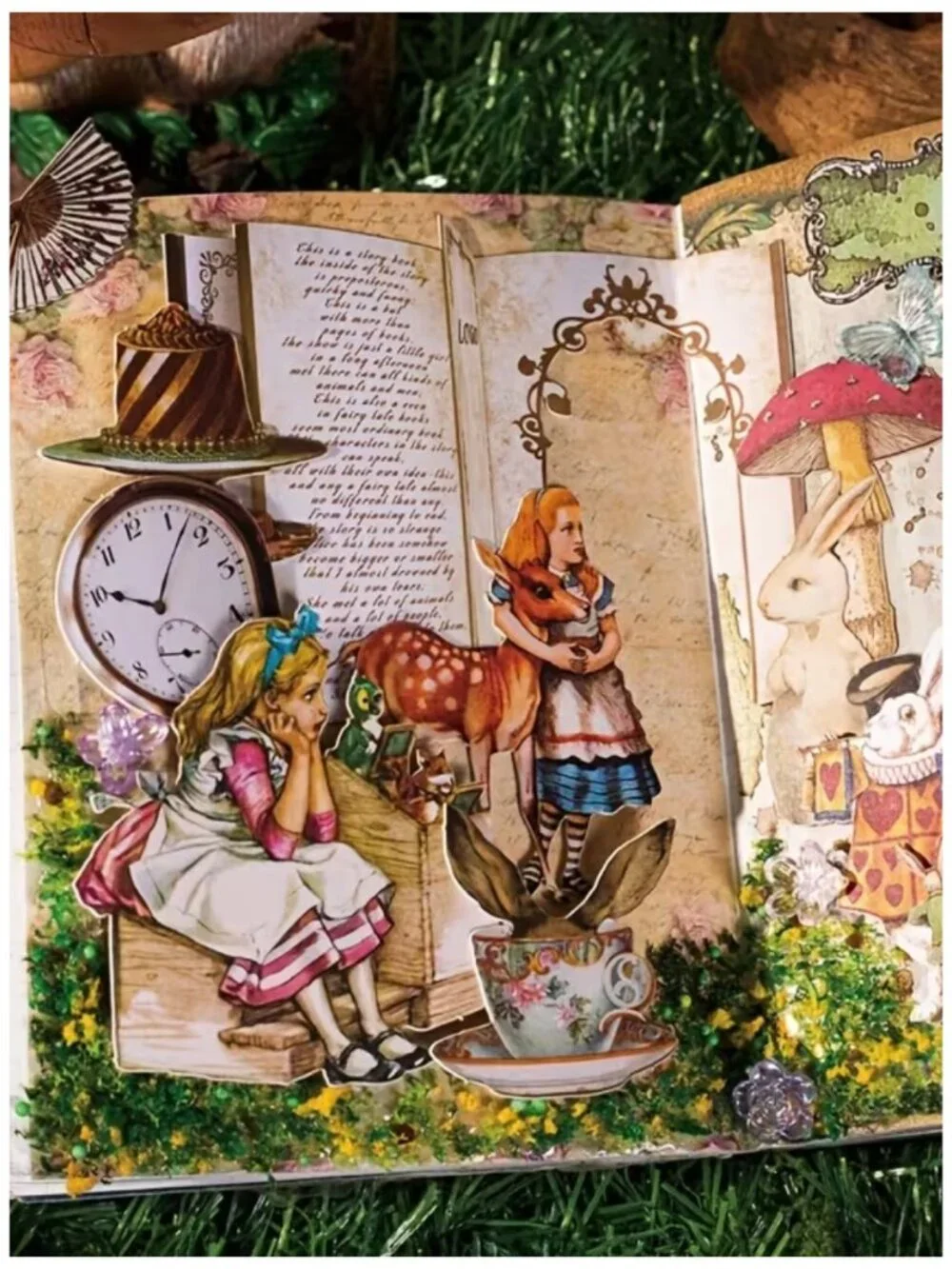 Alice's Theater Vintage Character Journal Paper Pack NWT Alice In Wonderland